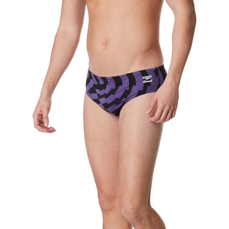 Men's Vortex Maze Brief Purple