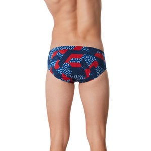 Men's Ruse Blocks Brief Red