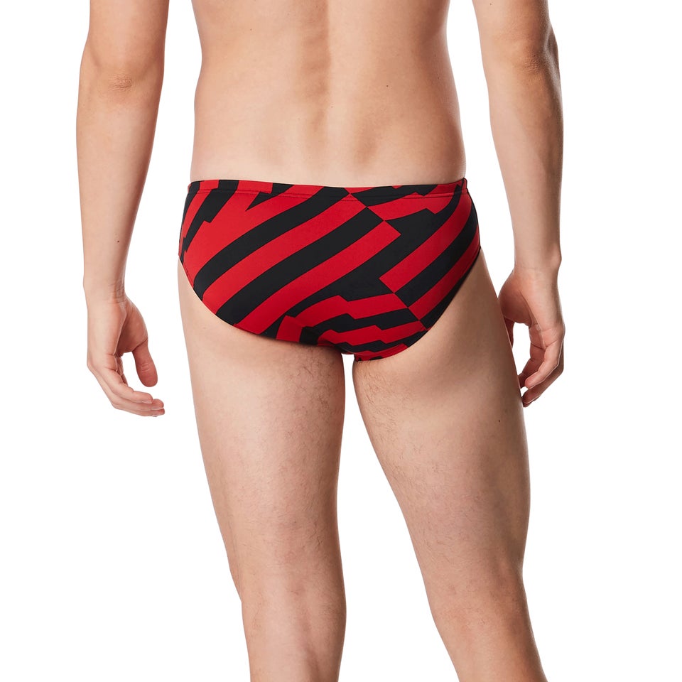 Men's Vortex Maze Brief Red