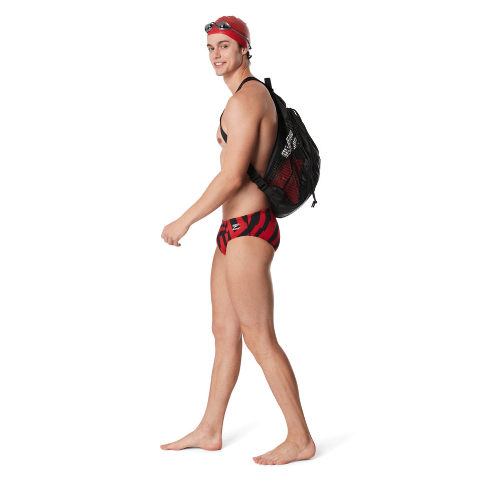 Men's Vortex Maze Brief Red