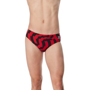 Men's Vortex Maze Brief Red