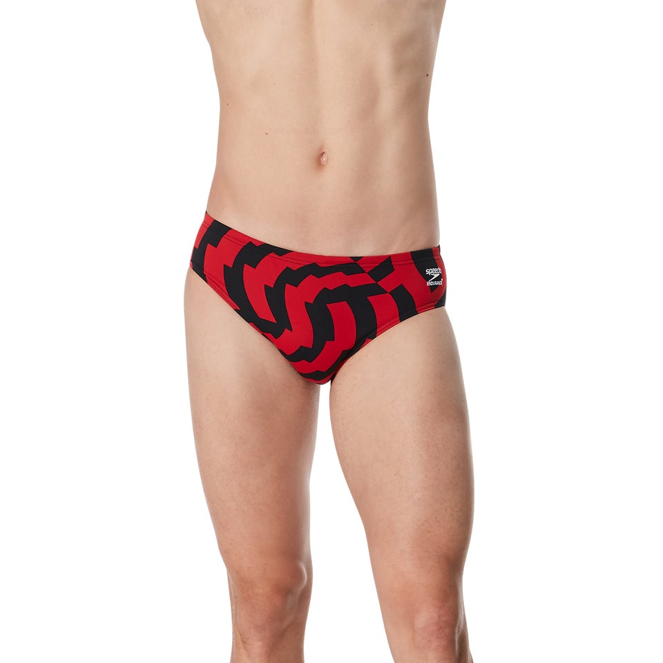 Men's Vortex Maze Brief Red