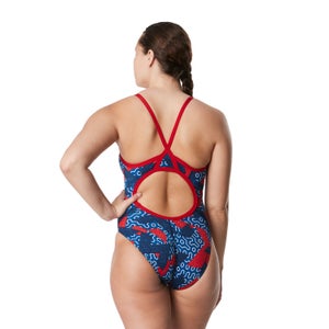 Women's Ruse Blocks Flyback One Piece Red