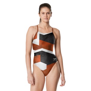 Women's Glimmer Flyback One Piece Orange - D34