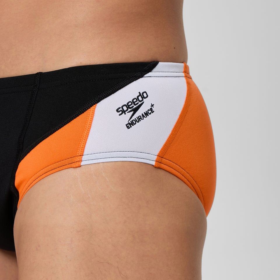 Men's Edge Splice Brief Orange