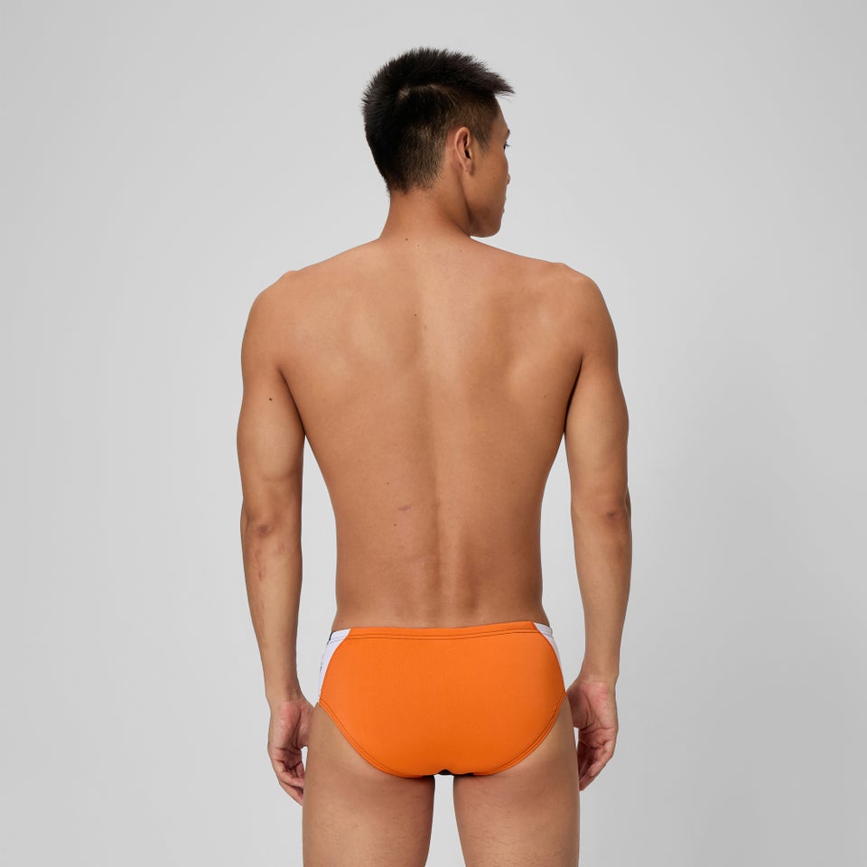 Men's Edge Splice Brief Orange