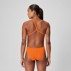 Women's Edge Splice One Back One Piece Black/Orange