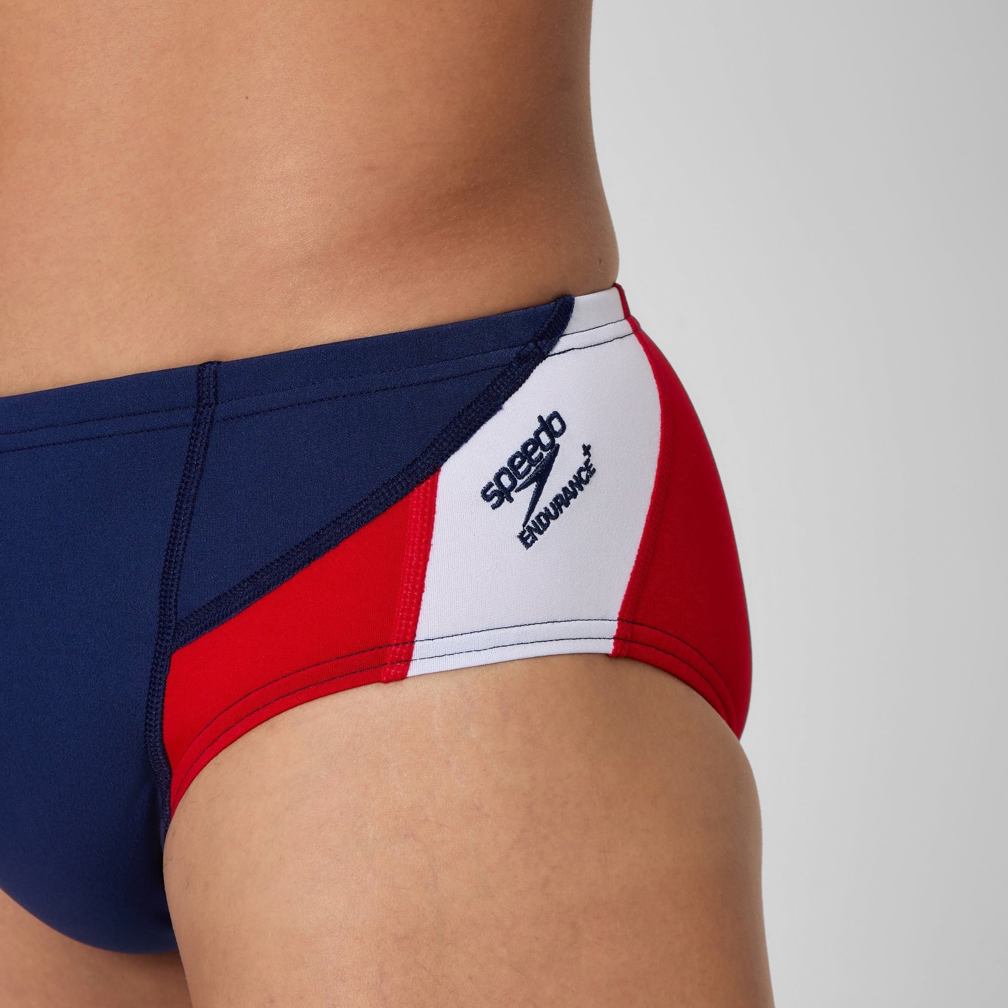 Men's Edge Splice Brief Navy/Red | Speedo USA