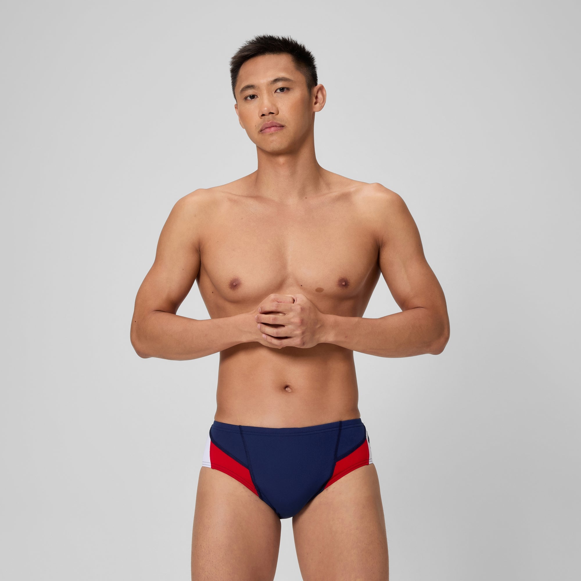 Men's Edge Splice Brief Navy/Red | Speedo USA