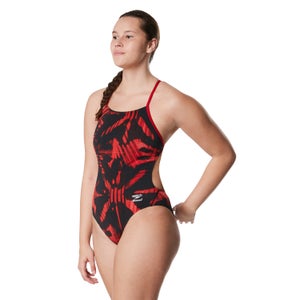 Women's Reflected One Back One Piece Red
