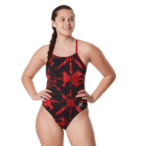 Women's Reflected One Back One Piece Red