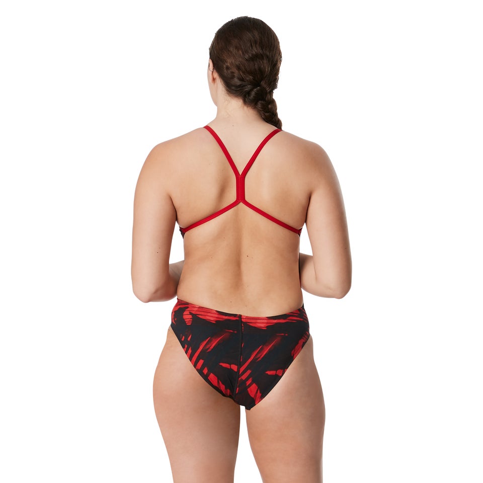 Women's Reflected One Back One Piece Red