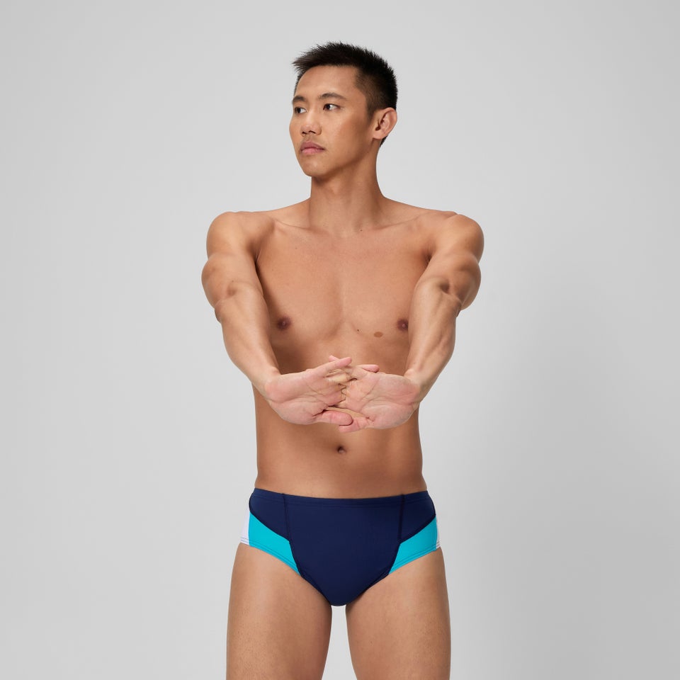 Men's Edge Splice Brief Navy/Blue