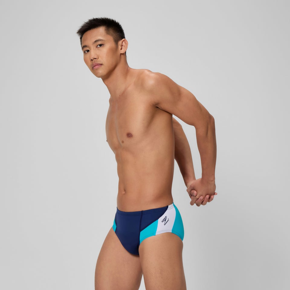 Men's Edge Splice Brief Navy/Blue