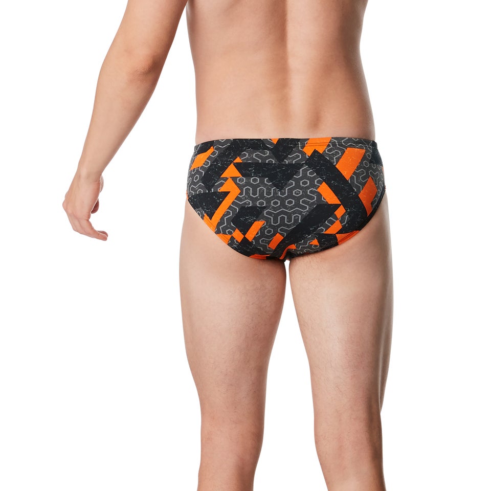 Men's Ruse Blocks Brief Orange