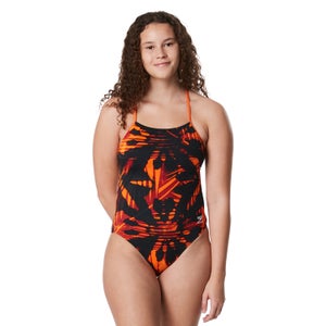 Women's Reflected One Back One Piece Orange - 28