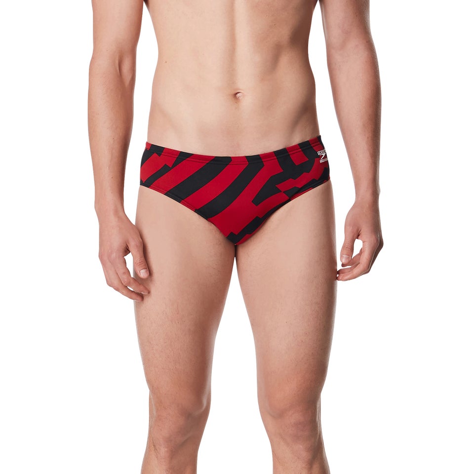 Men's Vortex Maze Brief Purple