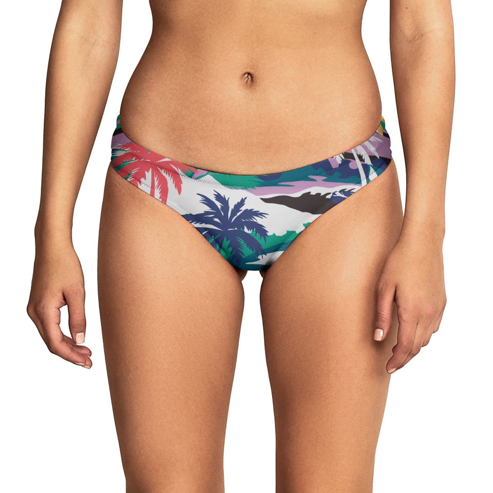 Women's Printed Cheeky Hipster Purple