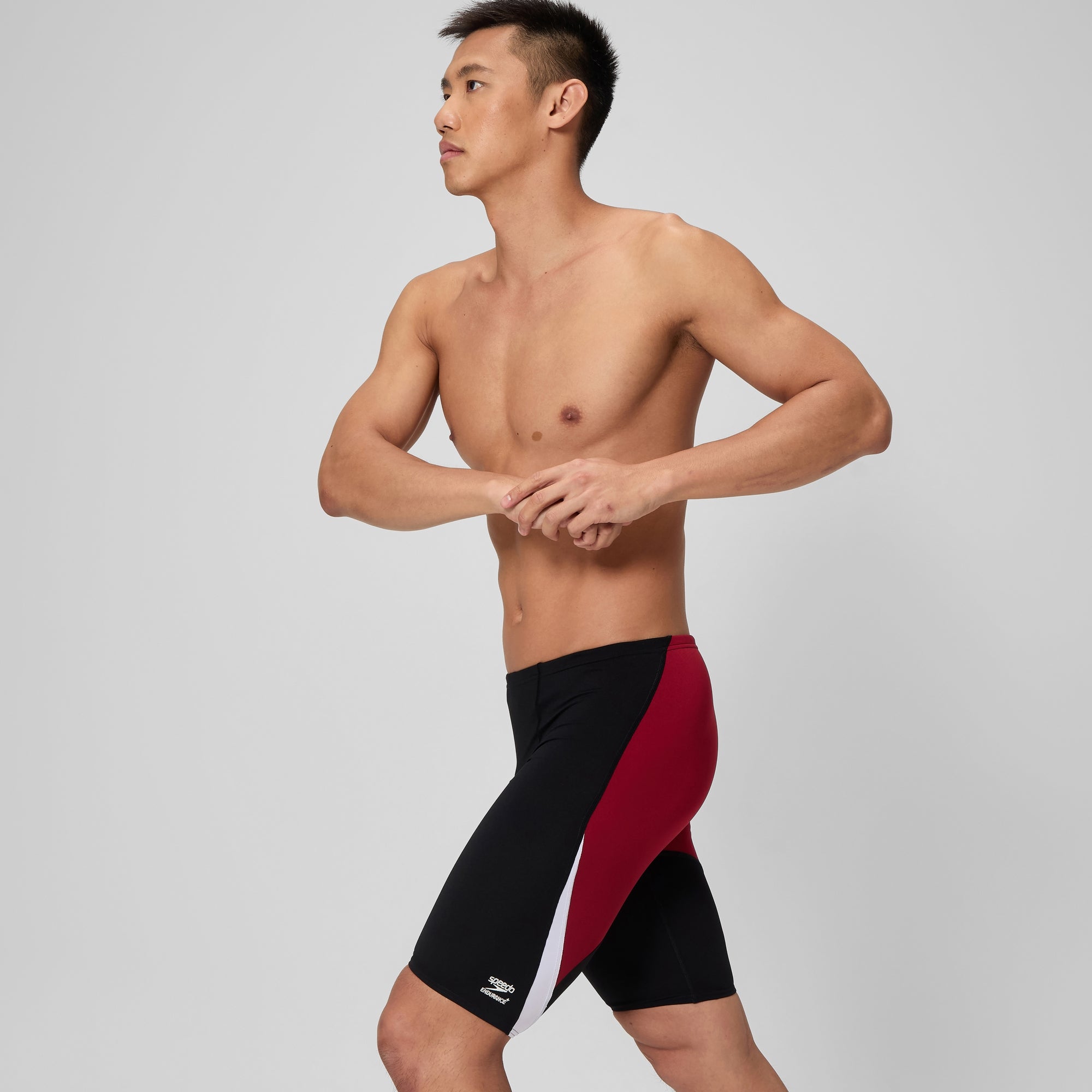Men's Edge Splice Jammer Black/Red | Speedo USA