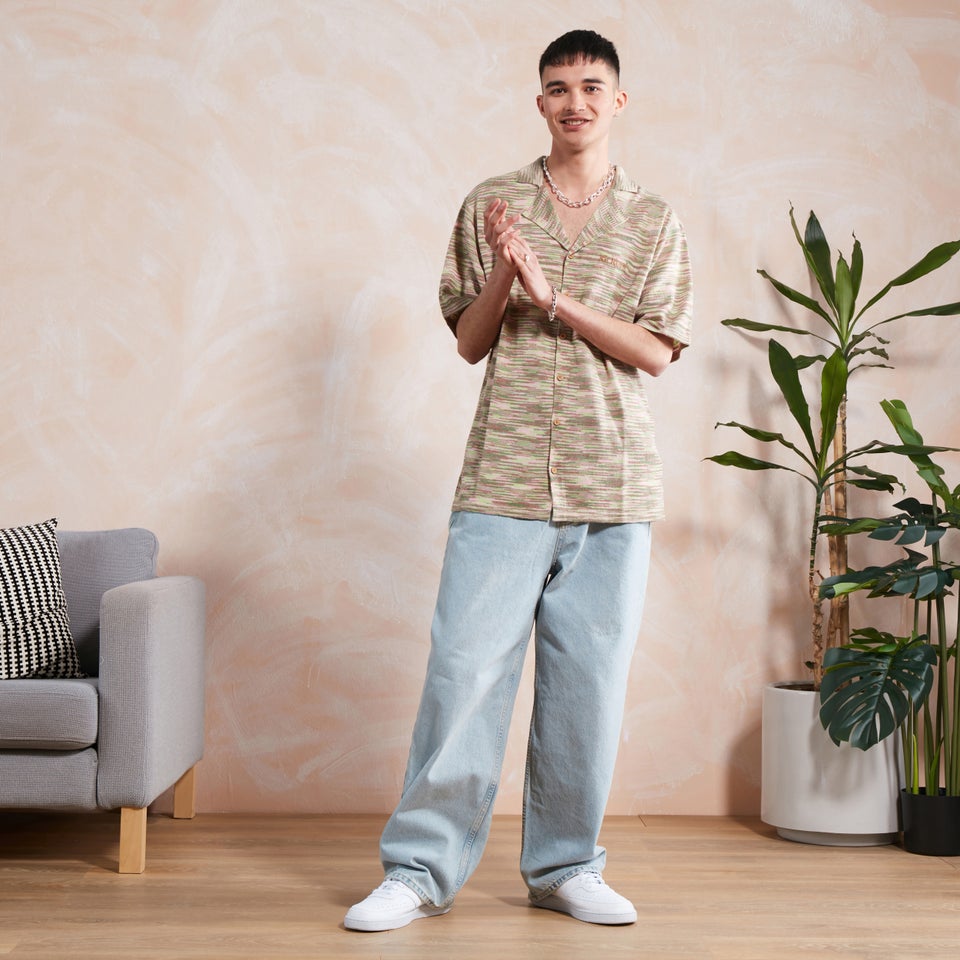 Men's Spacedye Knit Shirt Multi