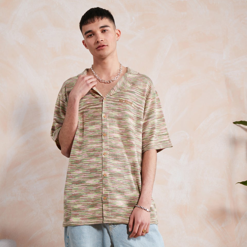 Men's Spacedye Knit Shirt Multi