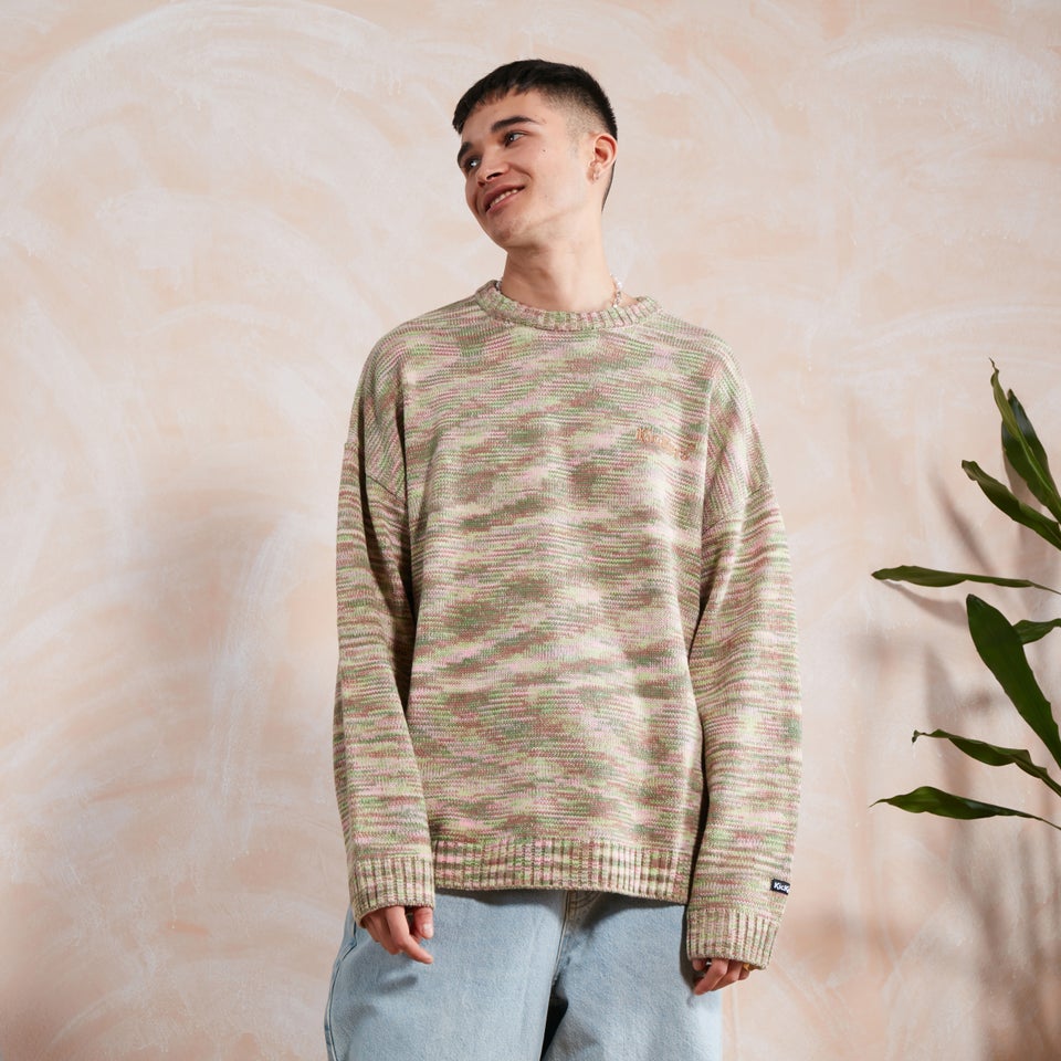 Men's Spacedye Knit Jumper Multi