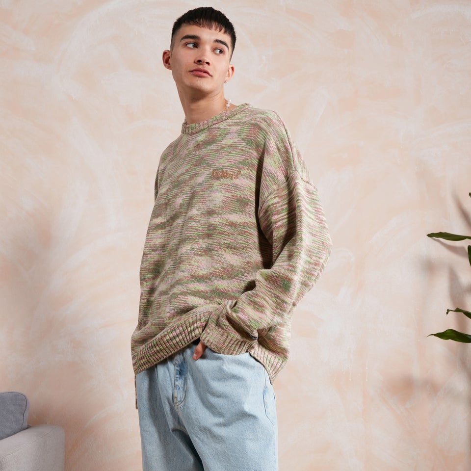 Men's Spacedye Knit Jumper Multi