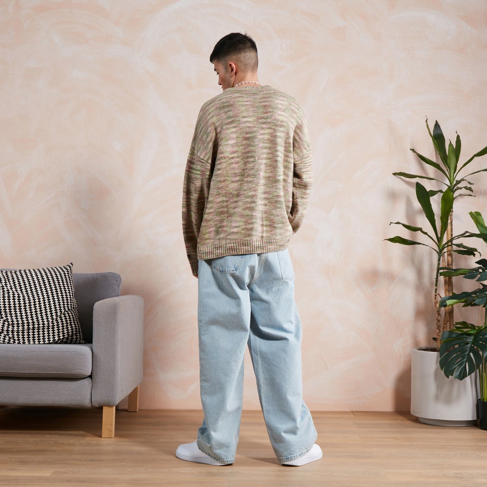 Men's Spacedye Knit Jumper Multi