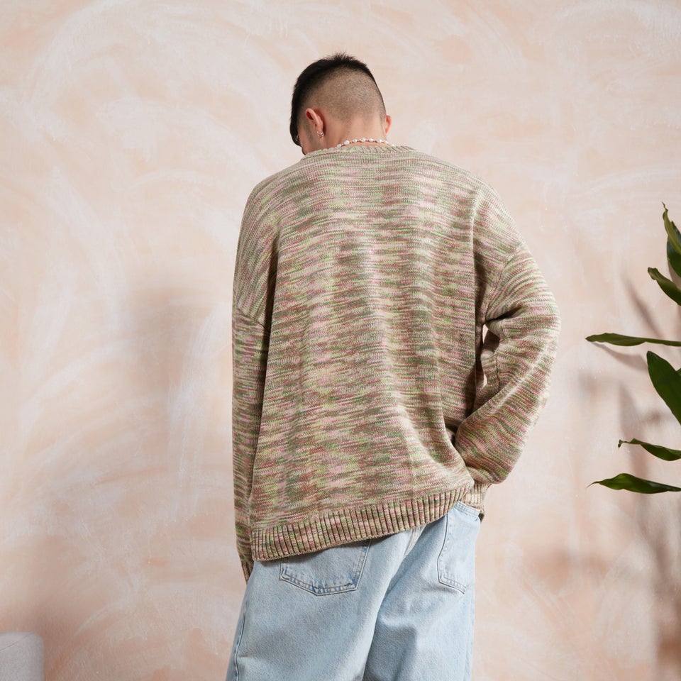 Men's Spacedye Knit Jumper Multi