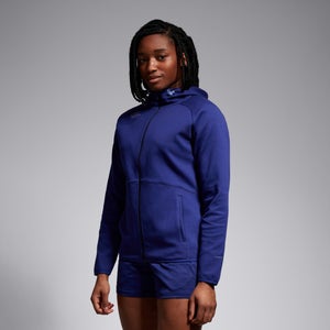 Womens Vapodri FZ Tempo Hooded Sweat Blue
