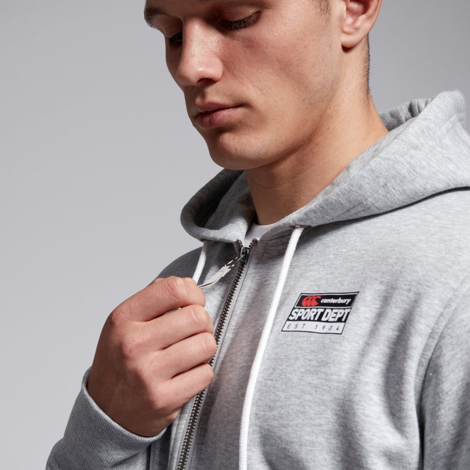 Mens CCC Sport Dept FZ Hoodie Grey