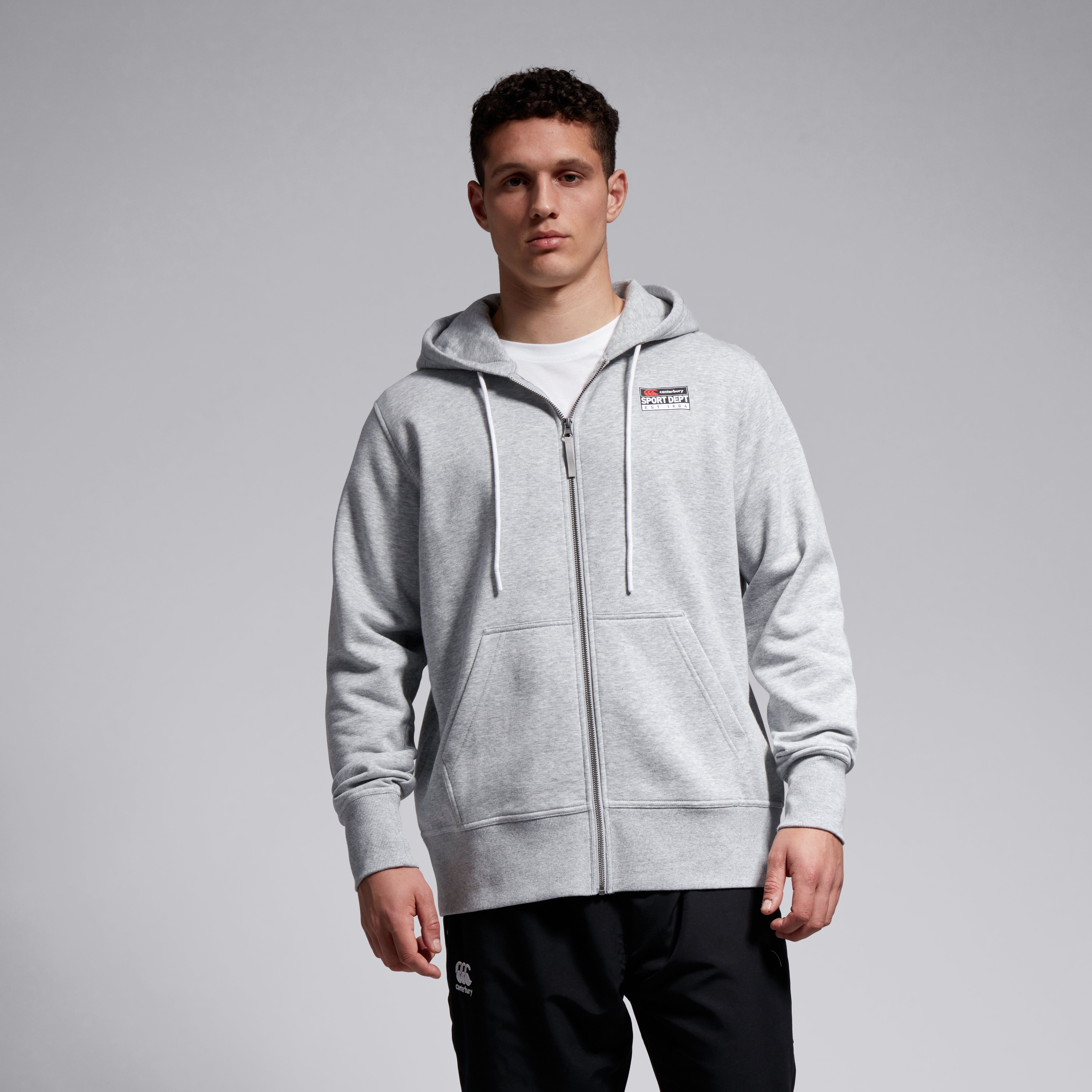 Mens CCC Sport Dept FZ Hoodie Grey | Canterbury