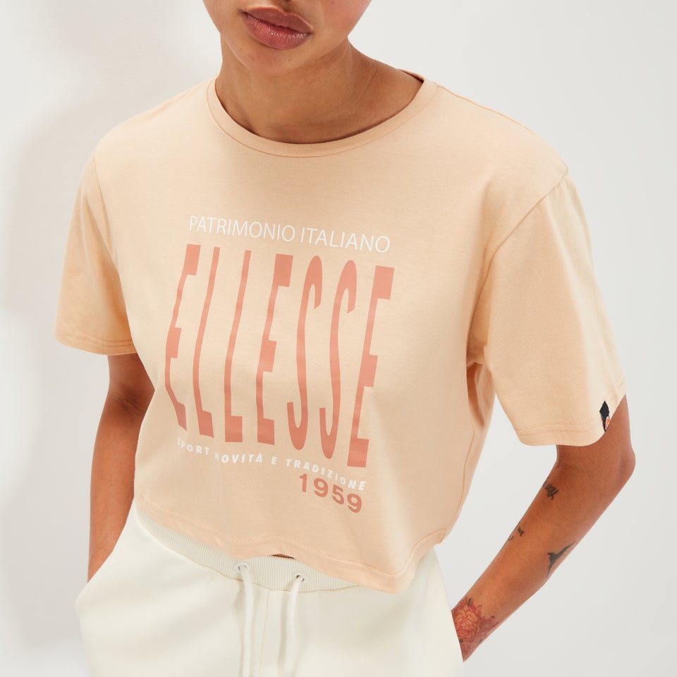 Volia Crop-T-Shirt Hellbraun für Damen