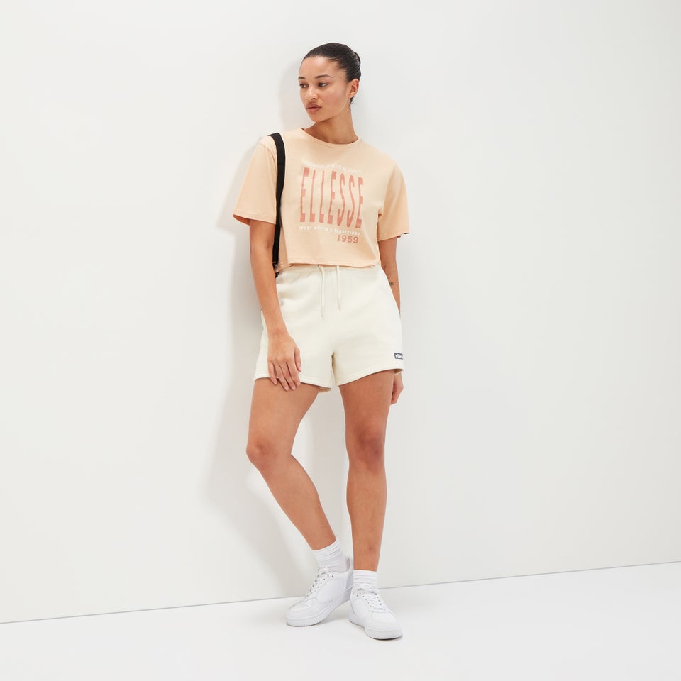 Volia Crop-T-Shirt Hellbraun für Damen