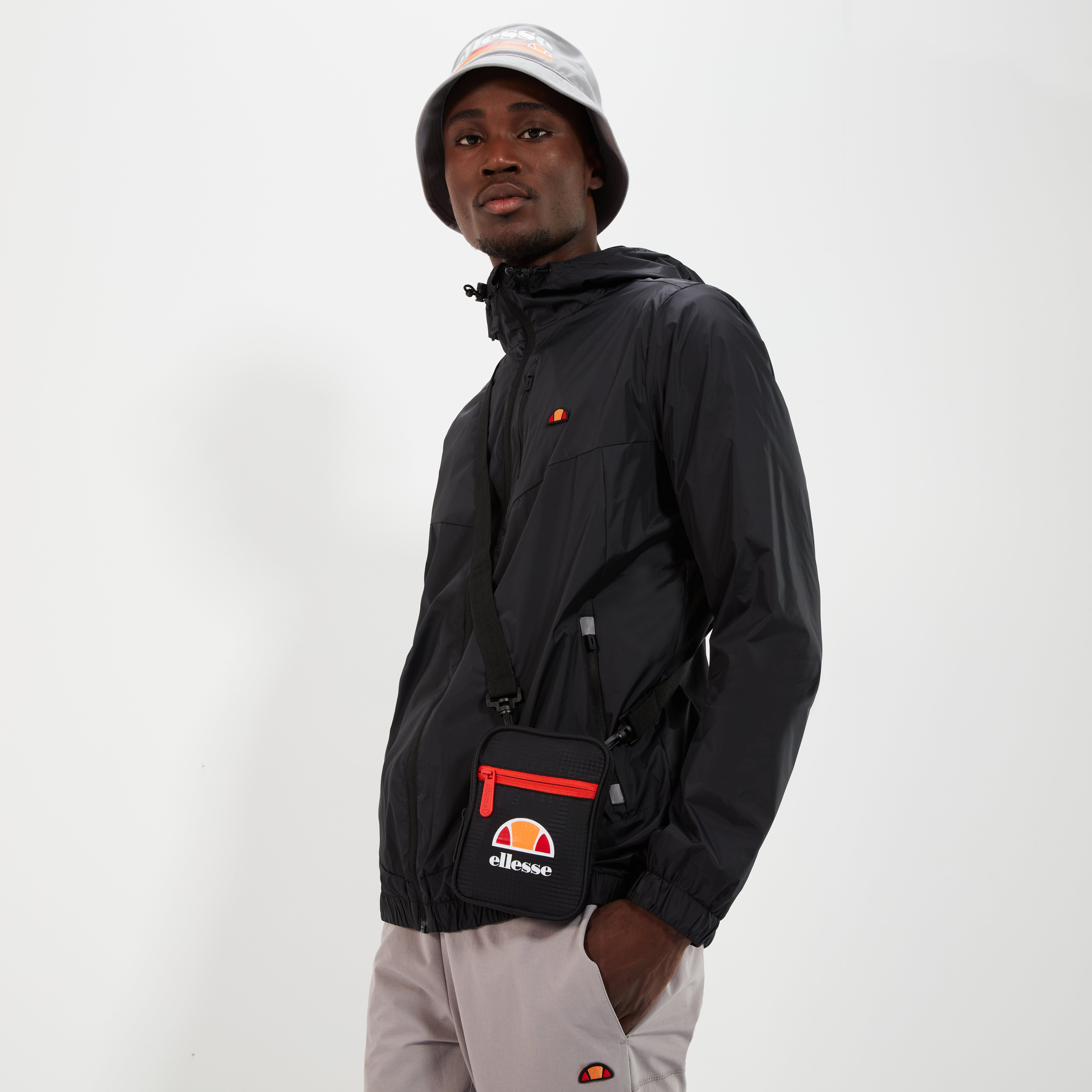 Men's Fraction 2 Full Zip Jacket Black | ellesse UK