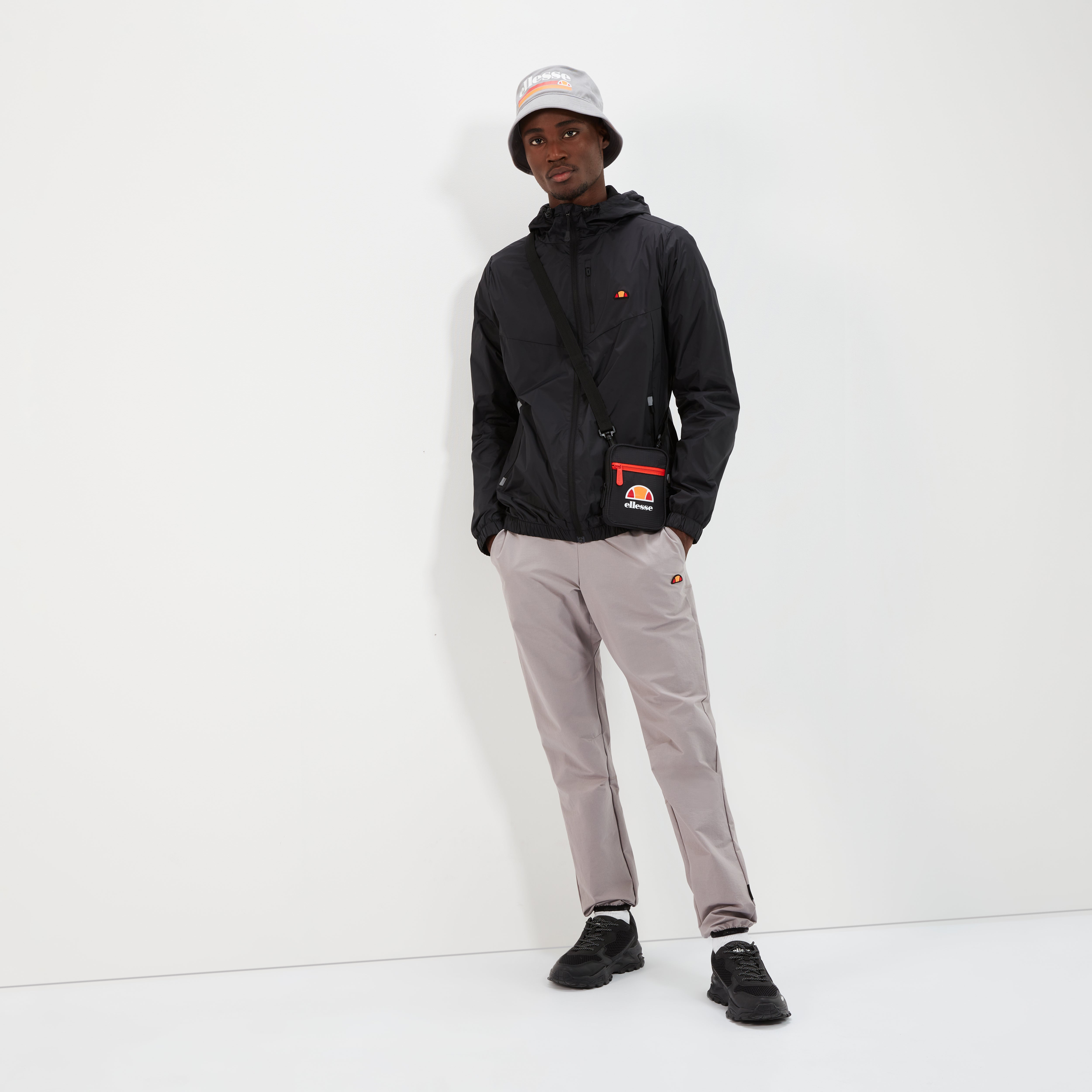 Men's Fraction 2 Full Zip Jacket Black | ellesse UK