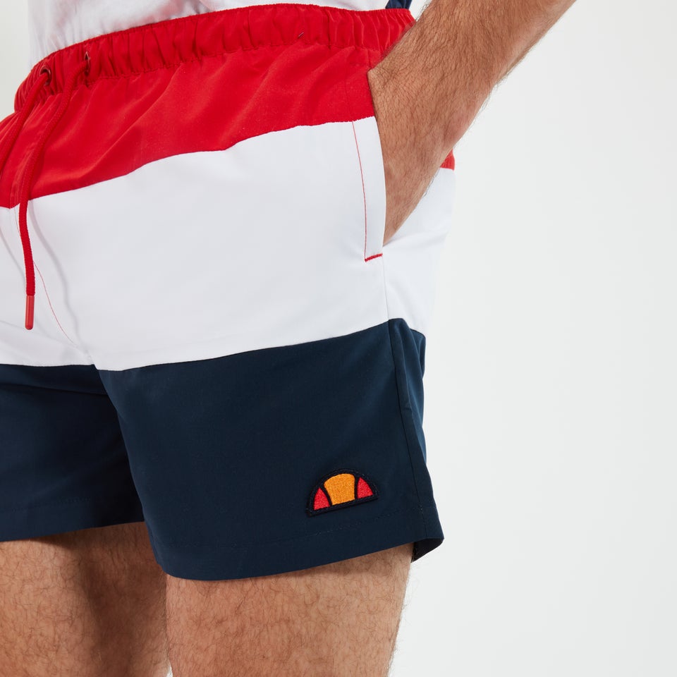 Men's Cielo Swim Short Red/Navy/White