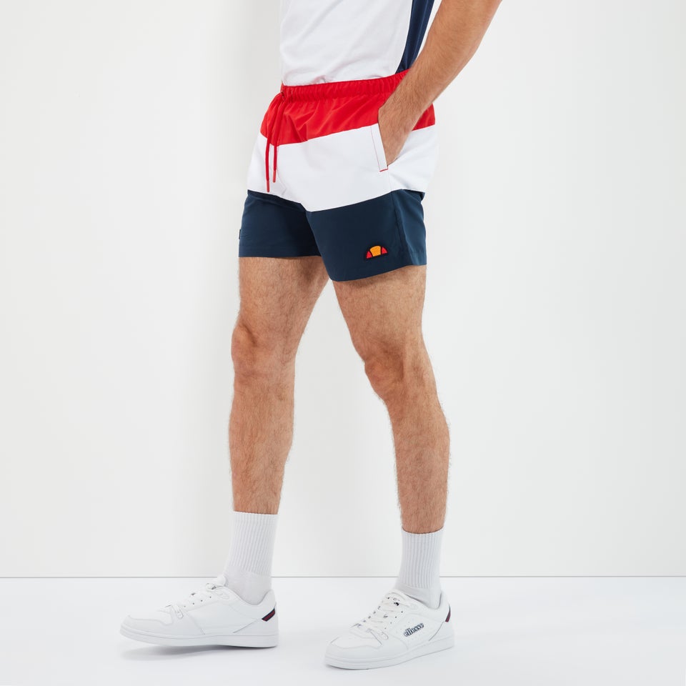 Men's Cielo Swim Short Red/Navy/White