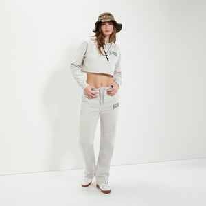 Canleo Crop Sweatshirt Hellgrau für Damen