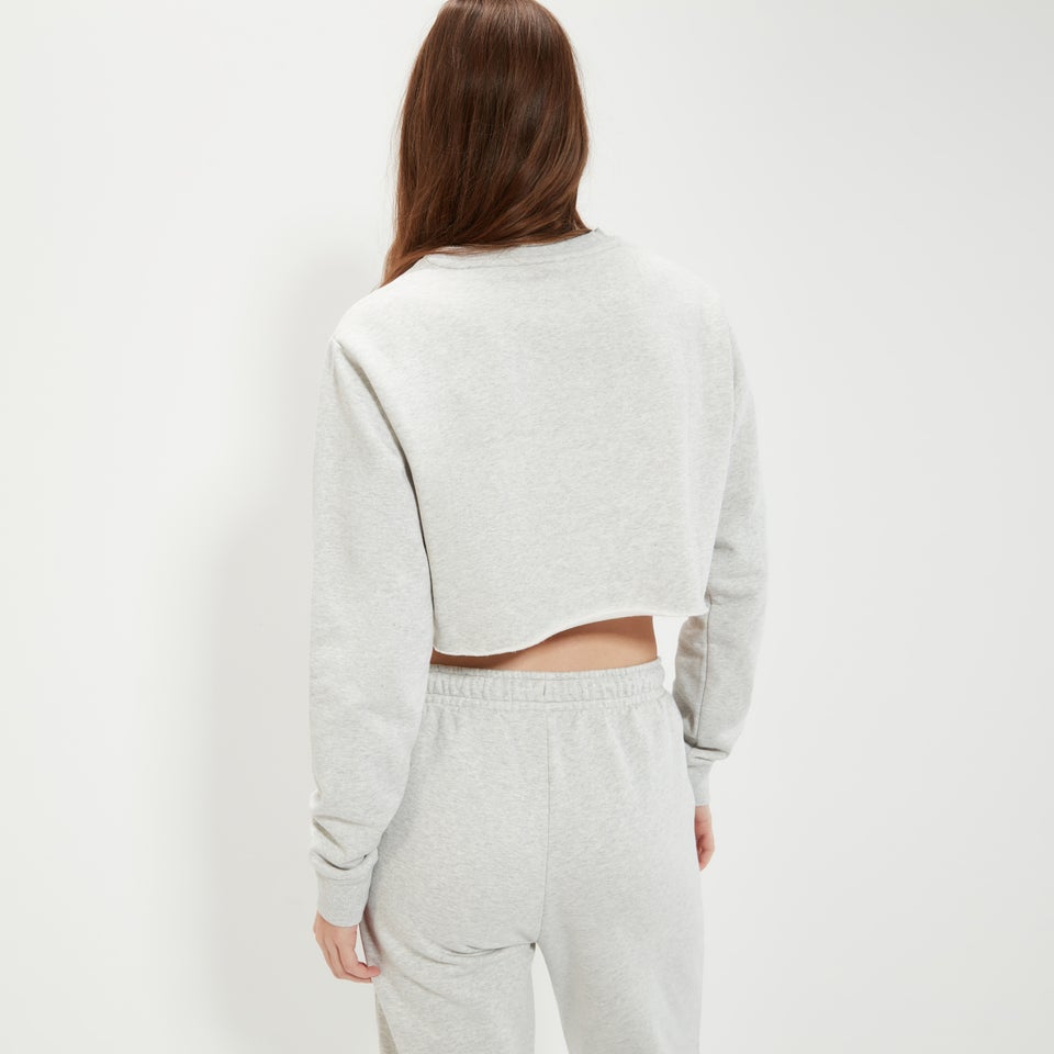 Canleo Crop Sweatshirt Hellgrau für Damen