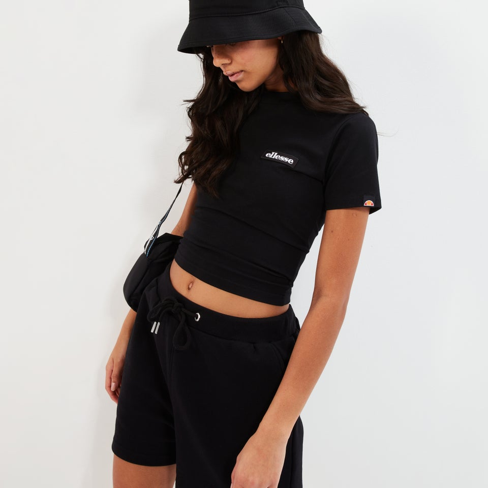 Women's Chelu Crop T-Shirt Black