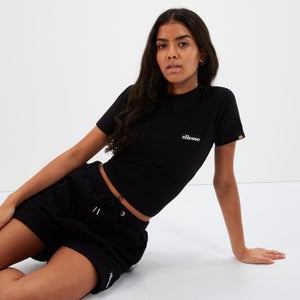 Chelu Crop-T-Shirt Schwarz für Damen