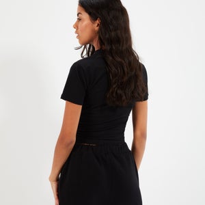 Chelu Crop-T-Shirt Schwarz für Damen