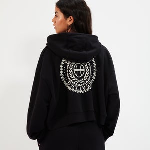 Women's Halo Crop Hoody Black