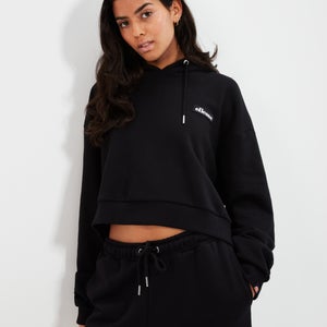 Women's Halo Crop Hoody Black