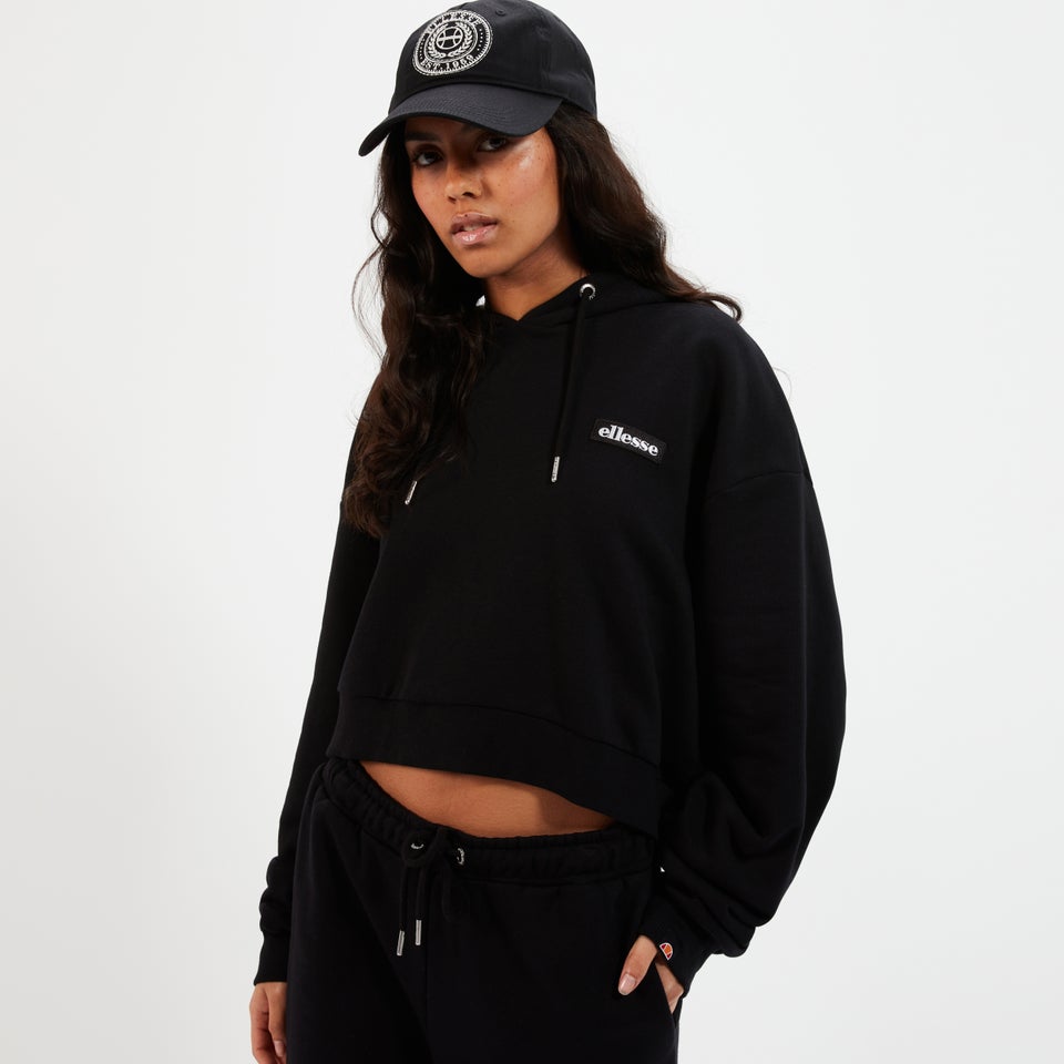 Women's Halo Crop Hoody Black