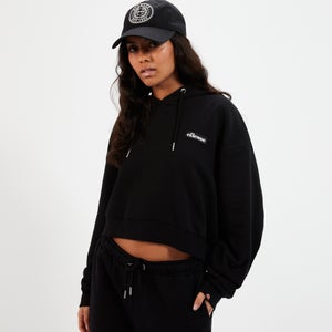 Women's Halo Crop Hoody Black