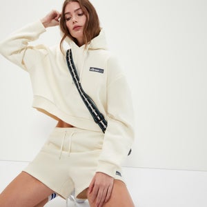 Women's Cria Crop Hoody Off White - 6
