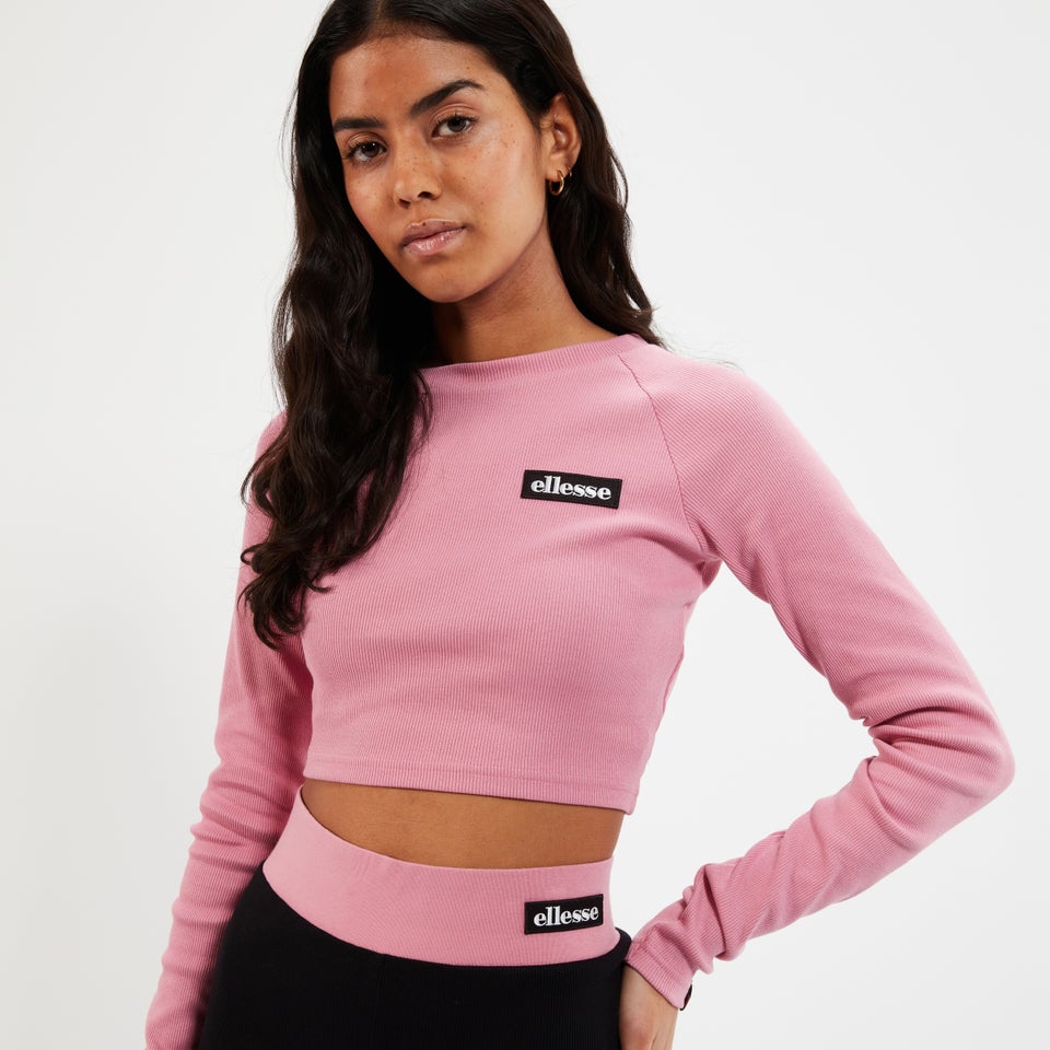 Women's Linny Long Sleeve Crop T-shirt Pink