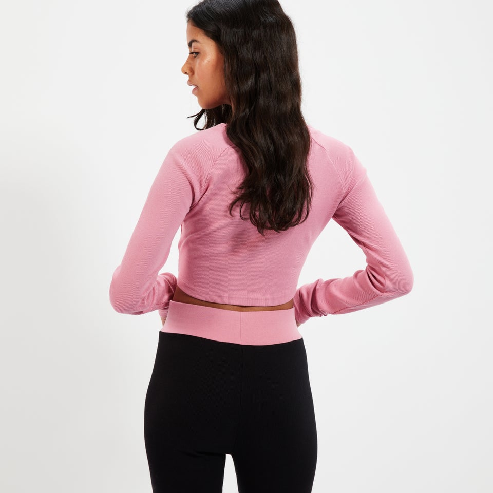 Women's Linny Long Sleeve Crop T-shirt Pink